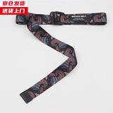槿城腰果花布腰带男潮ins女西装大衣装饰男士潮流裤带帆布皮带YD613 黑色 120cm