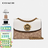 蔻驰（COACH）奢侈品女包Parker山茶花斜挎包34256 送女友礼物