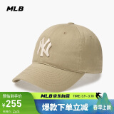 MLB帽子男女情侣棒球帽大标软顶鸭舌帽四季运动帽3ACP6601N-50SAP-F