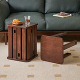 爱必居实木凳子家用椅子可叠放餐椅方板凳 叠叠凳-四把装