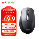 宏碁（acer）无线蓝牙鼠标 type-c充电鼠标 办公鼠标 轻音鼠标 便携鼠标 人体工程学 电脑鼠标 笔记本鼠标 黑色