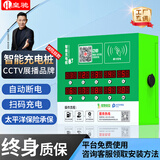 皇驰电瓶电动车充电桩智能扫码刷卡防水插座充电站小区出租房家用商用 【保险丝款-绿色】直充款