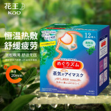 花王(KAO)蒸汽眼罩热敷贴12片(森林香)睡眠晚安贴 舒缓眼疲劳