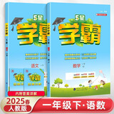 2025春新版 5星学霸一年级下册语文数学人教版RJ 经纶五星学霸1下作业本天天练专项训练习册 