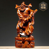 焱蜀避煞天师钟馗神像真品风水摆件花梨实木雕刻客厅玄关摆件 花梨天师钟馗【高15厘米】
