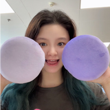 初我超大号粉扑巨无霸散粉扑定妆绒面身体蜜粉扑京东自有品牌 浅紫