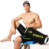 英发新款单肩游泳包大容量斜跨包水桶包手提收纳袋运动旅行背包 2216 黑绿色