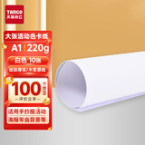 天章 （TANGO）A1 220g白色全开彩色硬卡纸 加厚大尺寸海报纸手工纸 绘画纸涂鸦纸 环创年会活动背景纸  10张/包