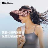 蕉下（beneunder）遮阳帽子防晒帽女防紫外线太阳帽贝壳空顶帽便携TS550栗棕