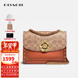 蔻驰（COACH）奢侈品女包Parker专柜款山茶花斜挎包30592【品牌授权】年货礼物