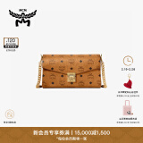 MCM  MILLIE VISETOS中号经典百搭链条通勤单肩包斜挎包信封包女包 干邑色 中号