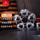 heisou温茶底座耐热耐高温玻璃心型手工可保温茶具配件KC118
