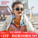 OLIVIO&CO儿童墨镜宝宝男女童时尚太阳镜防紫外线UV偏光镜OO镜24年款0-3岁 仙人掌绿【0-3岁】圆形  彩膜