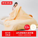 京东京造豆乳被 60%李官奇大豆纤维被子被芯 冬被5.3斤 2x2.3m