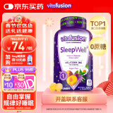 小熊糖（Vitafusion）3mg褪黑素睡眠软糖60粒sleep well退黑素失眠助眠改善睡眠睡不着无蔗糖睡眠糖