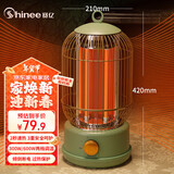 赛亿 SHINEE 取暖器家用电暖器电暖气节能速热小太阳复古鸟笼电暖气烤火炉多档调节 NL60两档调温-复古绿鸟笼