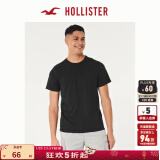 HOLLISTER24夏新款经典小海鸥情侣黑色短袖T恤男装女装KI324-4042 黑色 M (180/100A)