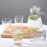 几物森林 玻璃冷水壶耐高温轻奢家用凉水壶套装冰水壶水具套装 1壶4杯