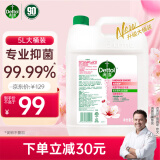 滴露（Dettol）抑菌洗手液滋润5L 大桶装补充装家庭装 消毒杀菌温和护手