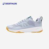迪卡侬羽毛球鞋男专业运动鞋透气减震耐磨防滑排球鞋灰羽蓝-5415381
