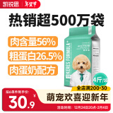 凯锐思 通用型狗粮 泰迪萨摩耶金毛拉布拉多比熊狗粮小型犬幼犬成犬 【牛肉味4斤】单袋丨35.9