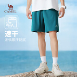 骆驼（CAMEL）运动速干短裤男士弹力宽松直筒户外休闲跑步五分裤夏季M13BZ00102