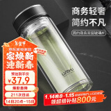 绿珠lvzhu 双层玻璃杯500ml 男女士大容量茶水分离办公泡茶水杯子B839