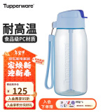 特百惠（Tupperware）乐C塑料杯550ML 男女学生便携运动水杯子大容量带吸管 冰水蓝