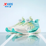 特步（XTEP）【氢风8.0护足跑鞋】儿童童鞋透气旋转扣跑鞋 果冻绿/极光绿 37