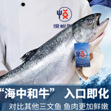 深悦胜冰鲜新西兰帝王鲑三文鱼 一整条海鲜年货冰鲜三文鱼刺身海鲜礼盒 【切割分段】 11斤