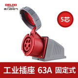 德力西电气（DELIXI ELECTRIC）航空插头插座耦合器连接器 DEP2-1352 IP67 63A 5芯 415V工业明装插座