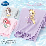 迪士尼女童打底裤秋季爱莎公主2025新款儿童裤子春秋薄款SP31253 紫 120