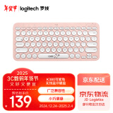 罗技（Logitech）时尚系列K380蓝牙键盘 笔记本电脑手机iPad平板MAC薄膜键盘 超薄便携办公键盘 K380line可妮兔