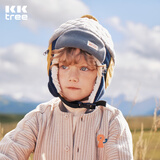Kocotreekk树儿童帽子秋冬加绒加厚宝宝护耳男女保暖简约潮帽