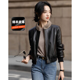 德玛纳【制造阳光】冬季高奢水貂小立领高保暖90鸭绒女式绵羊皮羽绒服