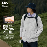 蕉下（beneunder）外套男圆领夹克棉服气绒休闲秋轻薄暖户外穿内搭CL18823藤雾灰XL