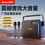 新科A6广场舞音响户外音箱k歌便携式 蓝牙收款大功率大音量重低音炮家用移动播放器 双话筒