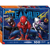 漫威（MARVEL）进阶拼图二合一 蜘蛛侠儿童玩具100片+200片生日礼物礼品