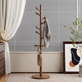 沐含玥实木衣帽架衣架落地客厅挂衣架落地衣架卧室衣架挂衣服立式挂包架