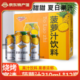 瑞丽江 菠萝汁饮料310ml*24罐整箱装 云南特产菠萝果汁饮料鲜榨果汁饮品 菠萝汁24罐