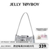 JellyToyboy包包女包【蓝盈莹同款】JTB千禧包春夏新款牛仔包腋下斜挎包 星际银