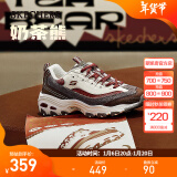 斯凯奇（Skechers）奶茶熊2代丨女子秋冬老爹鞋潮流复古运动增高保暖熊猫鞋休闲女鞋 黑糖烤奶/BUGY 37