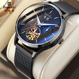 邦顿（Bestdon）男士手表镂空机械腕表多功能防水国表送老公礼物送男友情人节礼盒