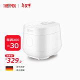 THERMOS（膳魔师）电饭煲电饭锅（1.2L）迷你1-2人小功率宿舍用带预约功能智能电饭煲 多功能小型电饭煲 EHA-4111E小型电饭煲 1.2L