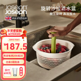 JOSEPH JOSEPH家用甩水器水果蔬菜沙拉菜馅脱水器厨房蔬菜脱水滤水篮水果沥水篮 旋转沙拉滤水篮 20185