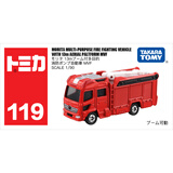 多美卡TOMY合金小汽车模型儿童玩具红白盒119号森田消防车879763