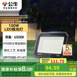 公牛（BULL）LED投光灯户外庭院工厂园林灯露营灯 IP65防水等级100W-6500K白光