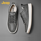Jeep吉普男鞋2026年春秋季休闲鞋城市轻户外工装鞋百搭板鞋男皮鞋