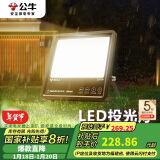 公牛（BULL）LED投光灯路灯工地灯庭院灯露营灯 IP65防水150W-3000K暖白光