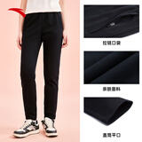 安踏束脚裤丨针织运动长裤女新款宽松休闲跑步百搭直筒平口卫裤子